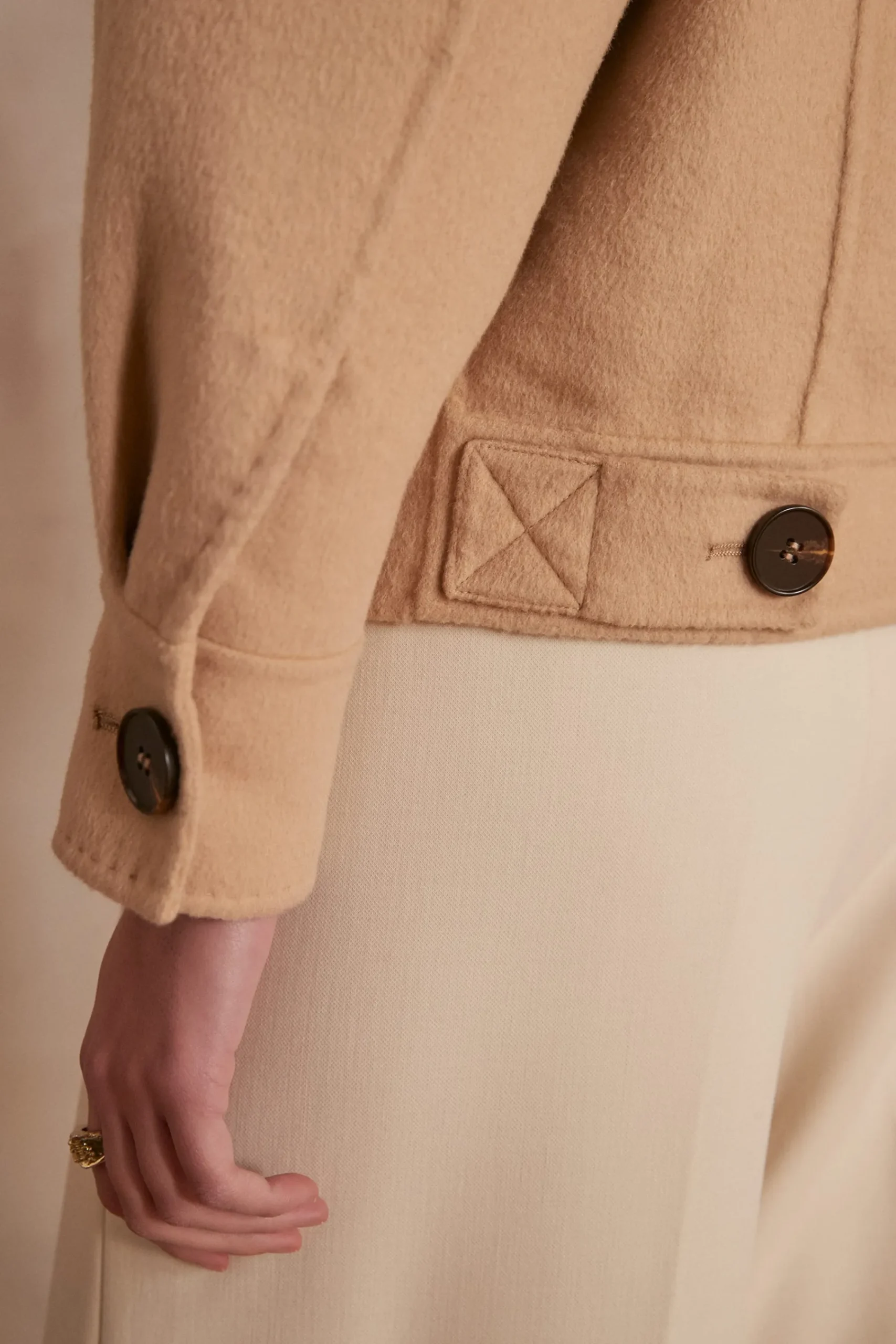 Maison 123 Manteaux Courts|Manteaux En Laine>Veste en laine ERNEST BEIGE