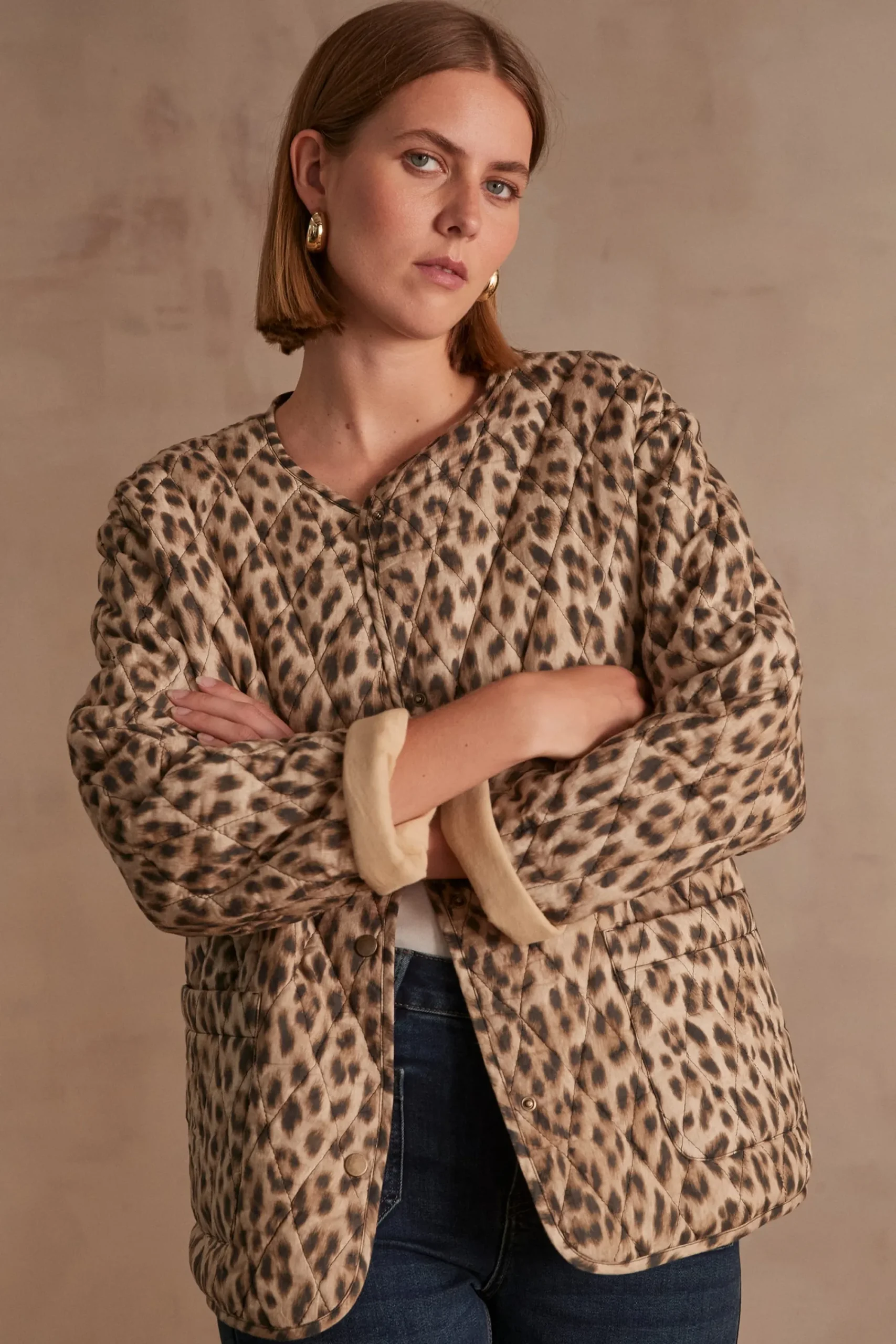 Maison 123 Vestes Matelassées>Veste matelassée NADJA BEIGE