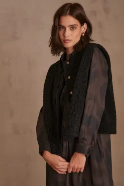 Maison 123 Gilets Sans Manches|Vestes Sans Manches>Veste sans manches BROOKLYN NOIR