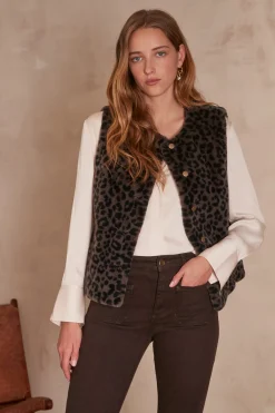 Maison 123 Vestes Sans Manches|Vestes Noires>Veste sans manches BROOKLYN NOIR